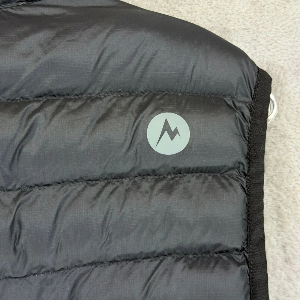 Marmot Mens Black Puffer Quilted Vest Small Full Zip‎ Quilted Lightweight